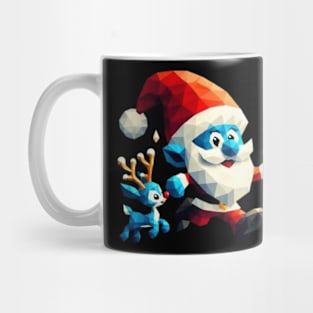 Christmas Santa with Lamp - i Mug